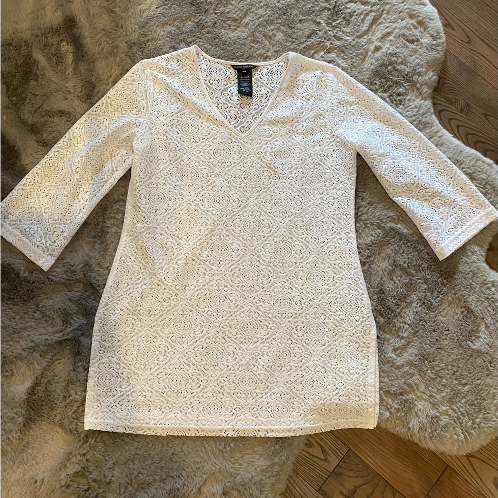 Beach coverup white size Med